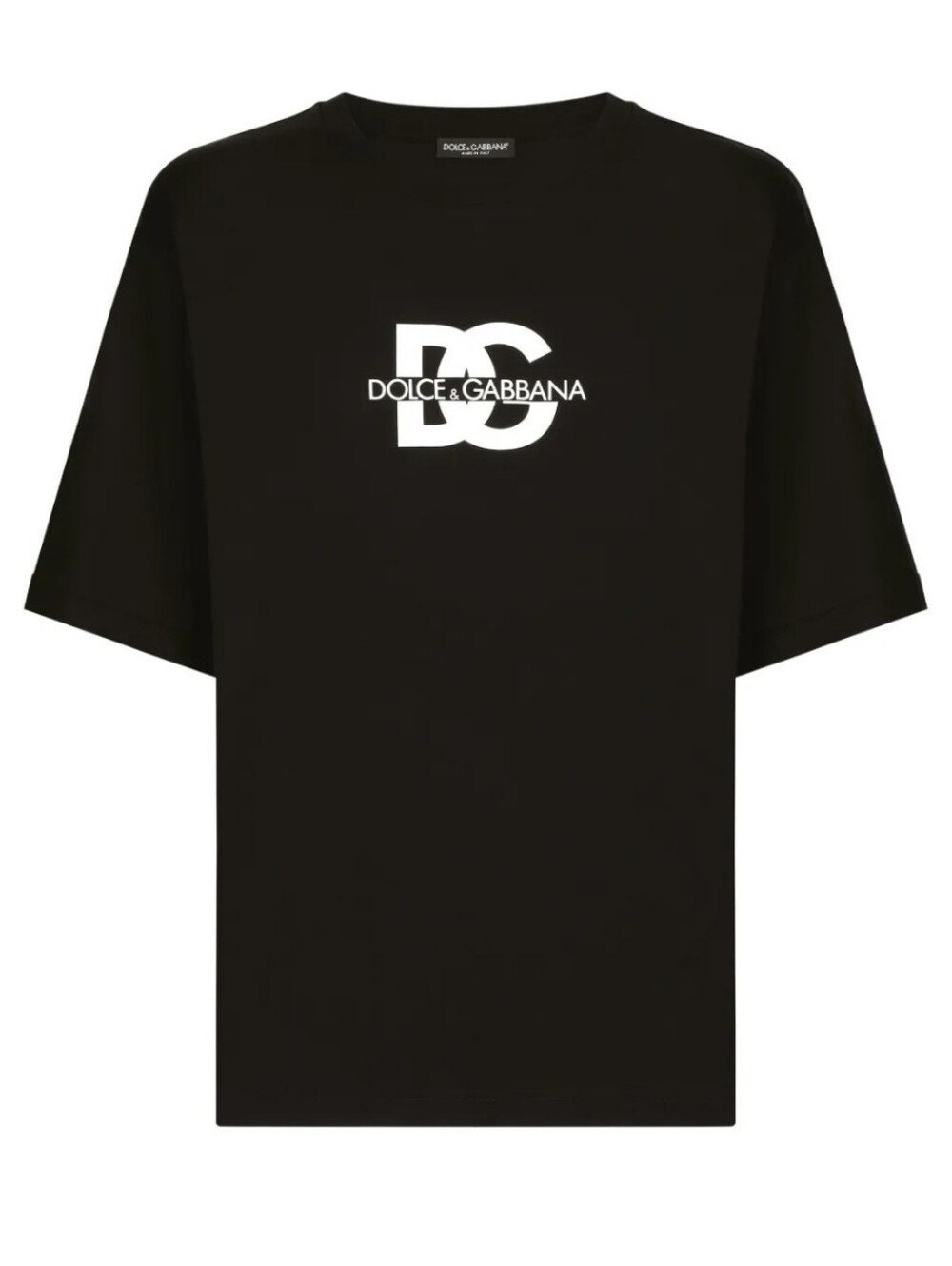 Dolce & Gabbana Black T-Shirt with White DG Logo Size 52/XL Women / Men